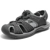image:imageDREAM PAIRS Mens Support Sandals Athletic Outdoor QuickDry Mesh Closed Toe Lightweight Comfortable Water ShoesBlackDark Grey