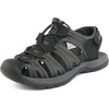 image:imageDREAM PAIRS Womens Closed Toe Hiking Summer Outdoor Sport Athletic SandalsBlackDarkGrey
