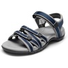 image:imageDREAM PAIRS Womens Comfortable Hiking Walking Sandal with Adjustable Hook and Loop Strap Sports TravelSummer Beach Outdoor Light Weight Water ShoesNavy