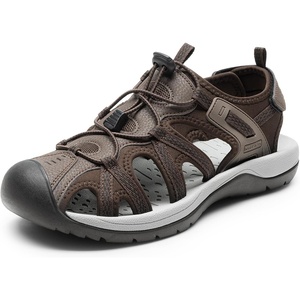 image:imageDREAM PAIRS Mens Sandals Hiking Water Sport Athletic Beach Outdoor Comfortable Casual Closed Toe Summer Sandal ShoesBrown