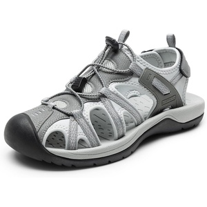 image:imageDREAM PAIRS Mens Sandals Hiking Water Sport Athletic Beach Outdoor Comfortable Casual Closed Toe Summer Sandal ShoesLight Grey