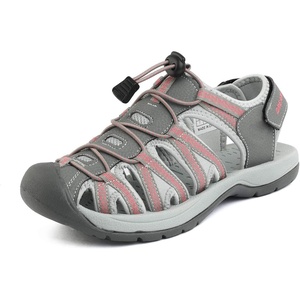 image:imageDREAM PAIRS Womens Closed Toe Hiking Summer Outdoor Sport Athletic SandalsGreyCoral