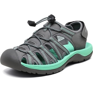 image:imageDREAM PAIRS Womens Closed Toe Hiking Summer Outdoor Sport Athletic SandalsGreyMintGreen