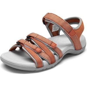 image:imageDREAM PAIRS Womens Comfortable Hiking Walking Sandal with Adjustable Hook and Loop Strap Sports TravelSummer Beach Outdoor Light Weight Water ShoesOrange