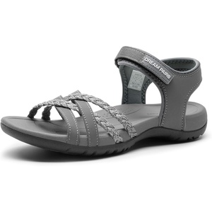 image:imageDREAM PAIRS Womens Sandals Light Weight Hiking Sandals for Women Comfortable Athletic QuickDrying Walking Hiking Water SandalsGrey