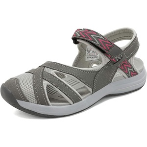 image:imageDREAM PAIRS Womens Sport Athletic Sandals Outdoor Hiking SandalsGreyCoral
