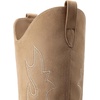 image:imageDREAM PAIRS Cowgirl Boots Women Knee High Cowboy Boots Pointed Toe Chunky Block Heel Suede Tall Western Boots with EmbroideredBrown