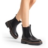 image:imageDREAM PAIRS Womens Chelsea Ankle Boots Square Toe Fashion Low Heel Lug Sole Platform Fall Booties ShoesBlackpu