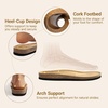 image:imageDREAM PAIRS Womens Comfortable Cork Sandals Suede Leather Insole Slides Arch Support Walking SandalsMocha