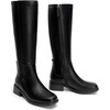 image:imageDREAM PAIRS Womens Knee High Boots Square Toe Low Block Heel Casual Comfort Riding Long Boots with Side ZipperBlack