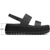 image:imageDREAM PAIRS Womens Platform Water Sandals Adjustable Lightweight Waterproof Summer Beach Wedge Chunky SandalsAll Black