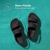 image:imageDREAM PAIRS Womens Platform Water Sandals Adjustable Lightweight Waterproof Summer Beach Wedge Chunky SandalsAll Black