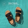 image:imageDREAM PAIRS Womens Platform Water Sandals Adjustable Lightweight Waterproof Summer Beach Wedge Chunky SandalsBlack