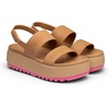 image:imageDREAM PAIRS Womens Platform Water Sandals Adjustable Lightweight Waterproof Summer Beach Wedge Chunky SandalsCamel