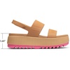 image:imageDREAM PAIRS Womens Platform Water Sandals Adjustable Lightweight Waterproof Summer Beach Wedge Chunky SandalsCamel