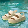 image:imageDREAM PAIRS Womens Platform Water Sandals Adjustable Lightweight Waterproof Summer Beach Wedge Chunky SandalsSand