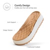 image:imageDREAM PAIRS Womens Platform Water Sandals Adjustable Lightweight Waterproof Summer Beach Wedge Chunky SandalsWhite