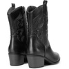 image:imageDREAM PAIRS Cowboy Boots for Women Mid Calf Cowgirl Boots with Embroidery Round Toe Western Chunky Low Heel ShoesAll Black