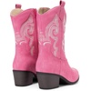 image:imageDREAM PAIRS Cowboy Boots for Women Mid Calf Cowgirl Boots with Embroidery Round Toe Western Chunky Low Heel ShoesPink