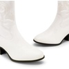 image:imageDREAM PAIRS Cowboy Boots for Women Mid Calf Cowgirl Boots with Embroidery Round Toe Western Chunky Low Heel ShoesWhite