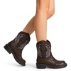 image:imageDREAM PAIRS Cowboy Cowgirl Boots for Women Round Toe Embroidered Mid Calf Western Boots for Work Country Concerts Rodeos Casual OutingsAll Brown