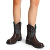 image:imageDREAM PAIRS Cowboy Cowgirl Boots for Women Round Toe Embroidered Mid Calf Western Boots for Work Country Concerts Rodeos Casual OutingsBrown