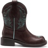 image:imageDREAM PAIRS Cowboy Cowgirl Boots for Women Round Toe Embroidered Mid Calf Western Boots for Work Country Concerts Rodeos Casual OutingsBrown