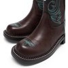 image:imageDREAM PAIRS Cowboy Cowgirl Boots for Women Round Toe Embroidered Mid Calf Western Boots for Work Country Concerts Rodeos Casual OutingsBrown