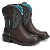 image:imageDREAM PAIRS Cowboy Cowgirl Boots for Women Round Toe Embroidered Mid Calf Western Boots for Work Country Concerts Rodeos Casual OutingsClassic Brown