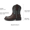 image:imageDREAM PAIRS Cowboy Cowgirl Boots for Women Round Toe Embroidered Mid Calf Western Boots for Work Country Concerts Rodeos Casual OutingsClassic Brown