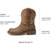 image:imageDREAM PAIRS Cowboy Cowgirl Boots for Women Round Toe Embroidered Mid Calf Western Boots for Work Country Concerts Rodeos Casual OutingsLight Tan