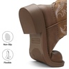 image:imageDREAM PAIRS Cowboy Cowgirl Boots for Women Round Toe Embroidered Mid Calf Western Boots for Work Country Concerts Rodeos Casual OutingsLight Tan