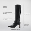 image:imageDREAM PAIRS Knee High Boots Women Chunky Block Heel Square Toe Side Zipper Tall Boots for WomenBlackpu