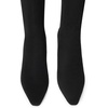 image:imageDREAM PAIRS Knee High Boots Women Chunky Block Heel Square Toe Side Zipper Tall Boots for WomenBlacksuede