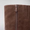 image:imageDREAM PAIRS Knee High Boots Women Chunky Block Heel Square Toe Side Zipper Tall Boots for WomenBrownsuede