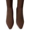 image:imageDREAM PAIRS Knee High Boots Women Chunky Block Heel Square Toe Side Zipper Tall Boots for WomenBrownsuede
