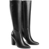 image:imageDREAM PAIRS Knee High Boots Women Chunky Heel Pointed Toe Tall Boots for Women Side Zipper Long BootsBlackpu