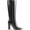 image:imageDREAM PAIRS Knee High Boots Women Chunky Heel Pointed Toe Tall Boots for Women Side Zipper Long BootsBlackpu