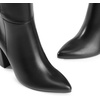 image:imageDREAM PAIRS Knee High Boots Women Chunky Heel Pointed Toe Tall Boots for Women Side Zipper Long BootsBlackpu