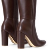 image:imageDREAM PAIRS Knee High Boots Women Chunky Heel Pointed Toe Tall Boots for Women Side Zipper Long BootsBrown