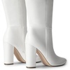 image:imageDREAM PAIRS Knee High Boots Women Chunky Heel Pointed Toe Tall Boots for Women Side Zipper Long BootsWhitepu