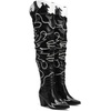 image:imageDREAM PAIRS Western Cowboy Boots Over The Knee Western Cowgirl Boots Women Thigh High BootsBlack