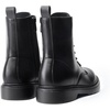 image:imageDREAM PAIRS Women Combat Boots Laceup Low Heel Ankle BootiesBlackpu