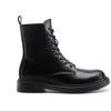 image:imageDREAM PAIRS Women Combat Boots Laceup Low Heel Ankle BootiesBlackpu