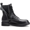 image:imageDREAM PAIRS Women Combat Boots Laceup Low Heel Ankle BootiesBlackpu