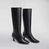 image:imageDREAM PAIRS Women Knee High Boots 2 Inch Kitten Heel Fashion Square Toe Wide Calf Long BootsBlack