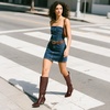 image:imageDREAM PAIRS Women Knee High Boots 2 Inch Kitten Heel Fashion Square Toe Wide Calf Long BootsBrown