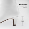 image:imageDREAM PAIRS Women Knee High Boots 2 Inch Kitten Heel Fashion Square Toe Wide Calf Long BootsWhite