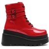 image:imageDREAM PAIRS Women Platform Combat Ankle Boots Goth Chunky High Heel Lace Up Motorcycle BootiesRed