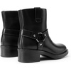 image:imageDREAM PAIRS Womens Ankle Booties Side Zipper Motorcycle Boots Square Toe Chunky Low Heel Fashion Buckles Biker Riding Boots